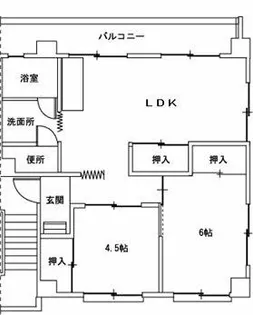 サンフレーア細工町【107号室】の間取り