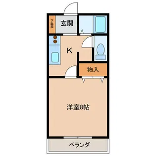 サン・friends安田ⅠⅡⅢ【C203号室】の間取り