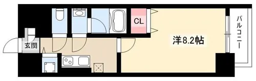 グリーンコート中島【5階】の間取り