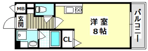 パストラル美喜【1階】の間取り