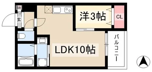 GRANDBLUE nagasukaⅡ【1階】の間取り