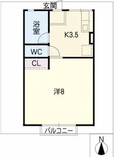 サンライフ【102号室】の間取り