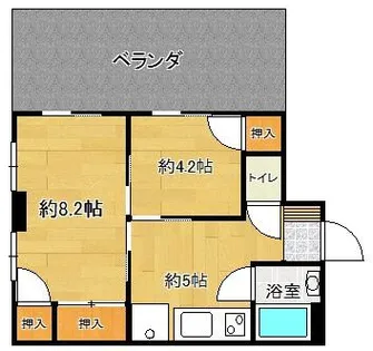 ニューコメタニビル【4階】の間取り