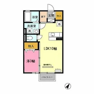 D’sモナリエ【2階】の間取り