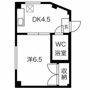 英ビル(はなぶさびる)【101号室】の間取り