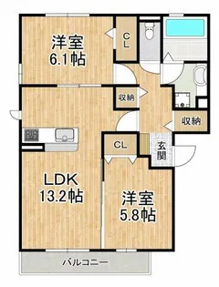 東山ヒルズⅡ【1階】の間取り