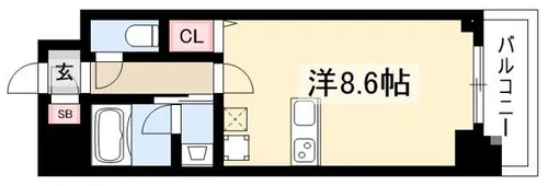 第2金山フクマルビル【2階】の間取り