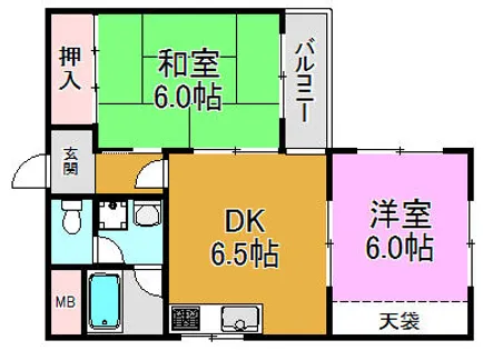 Growth Pacific長田【5階】の間取り