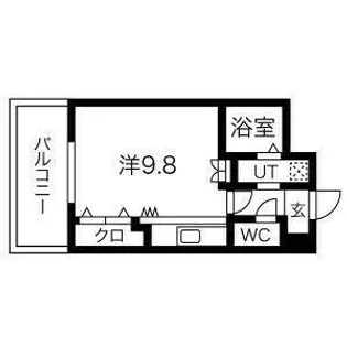 ON THE SPACE【802号室】の間取り