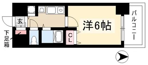 プレサンス名古屋STATIONザ・シティ【0203号室】の間取り