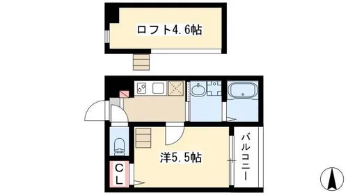 イルクオーレ高道町【2階】の間取り