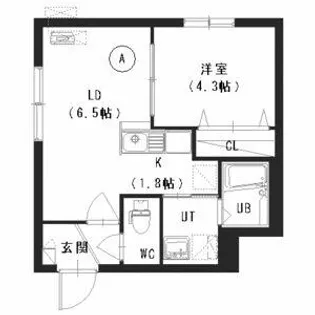 コローレ澄川3-1【4階】の間取り