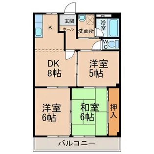 ハイツパイン【3階】の間取り
