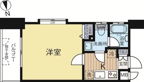 ピュアドーム博多21【3階】の間取り