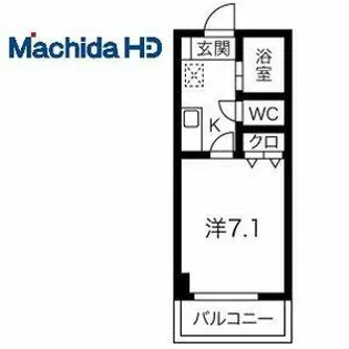エヌエムサンカンテヌフ【3FKM号室】の間取り