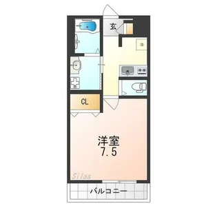ジーイーキャトフ【3階】の間取り