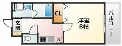 大阪府大阪市東淀川区相川1丁目【アパート】の間取り