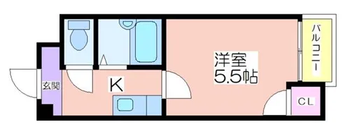 パークライフ住吉【5階】の間取り