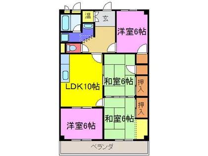 さつきビル【702号室】の間取り