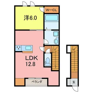 プランドールⅡ【2階】の間取り