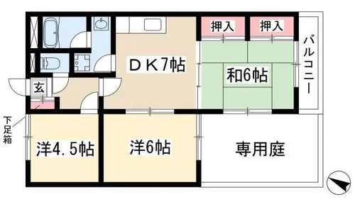 コートメゾン25【1階】の間取り