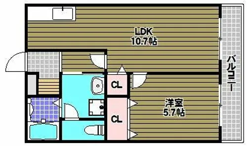 カンターレ鶯谷Ⅱ番館【1階】の間取り