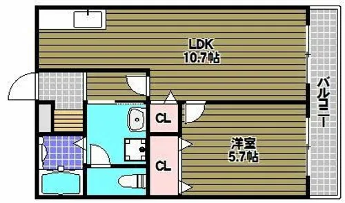 カンターレ鶯谷Ⅱ番館【1階】の間取り