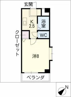 ドルフ八幡山【2階】の間取り