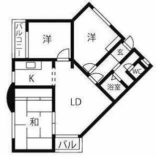 アルカディアⅠ【407号室】の間取り
