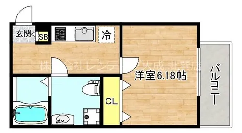 クラリスクオーレ【1階】の間取り