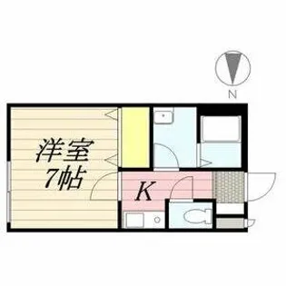 CASA松原【2階】の間取り