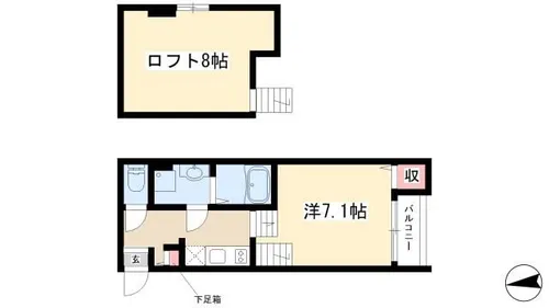 Villa Emilia【201号室】の間取り