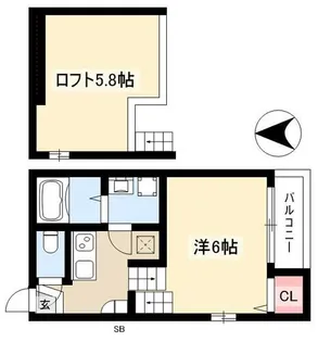 Arbre志賀本通【103号室】の間取り