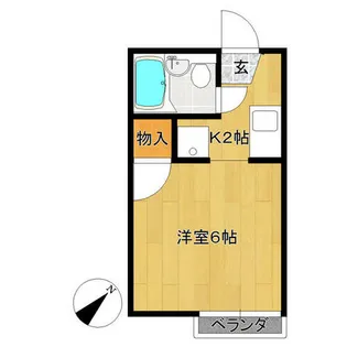 森ヶ丘ハイツ【1階】の間取り