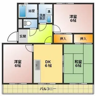 シティ・ナカヤマ B【1階】の間取り