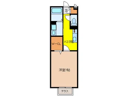 カサベルデ柏森【1階】の間取り