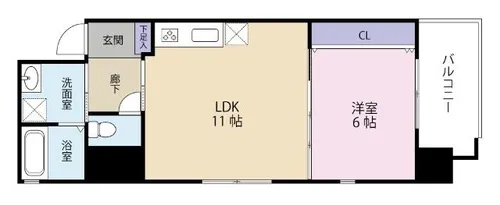 ニューアンジュ【1001号室】の間取り