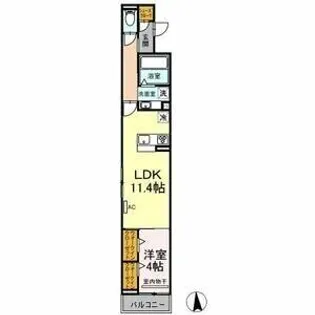 エトワール桜山Ⅱ【3階】の間取り
