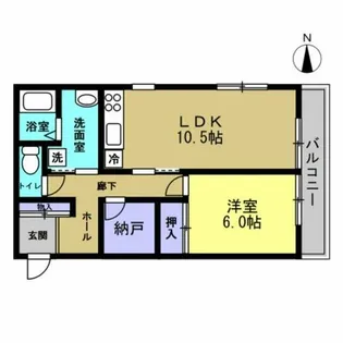 シャルム青山【101号室】の間取り
