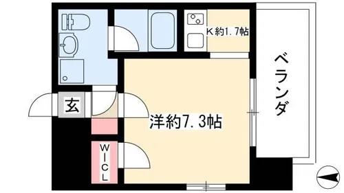 アンビックス・プリア茶屋ヶ坂【3階】の間取り