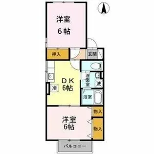 セジュール飯村北【2階】の間取り