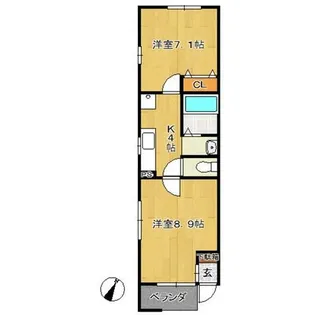 パークウエスト【2階】の間取り