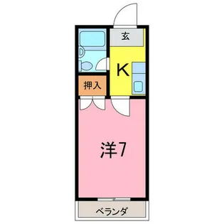 コーポ東海【1階】の間取り