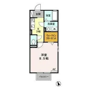 マノワール E・Y【201号室】の間取り