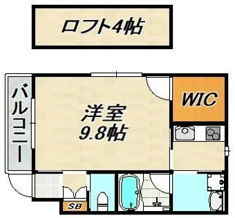 グランメール新長田【2階】の間取り