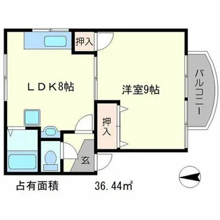 レグメントダム【1階】の間取り
