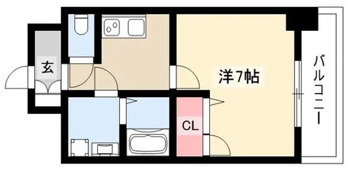 エスリード大須観音プリモ【7階】の間取り