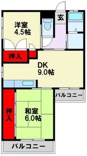 グリーンガーデンハイツ到津【203号室】の間取り