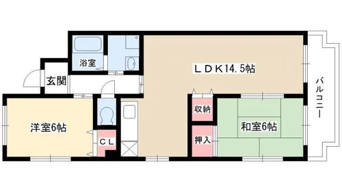 アベニュー大森【4階】の間取り