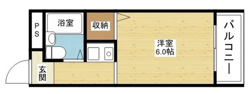 ヘルメス【2階】の間取り